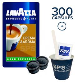300 cafés EP+ accessoires (soit 300 petits gobelets + 300 sucres + 300 spatules )