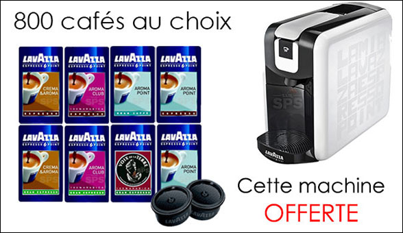 800 cafés= 1 machine en KDO (machine EP MINI NOIRE + 800 cafés au)