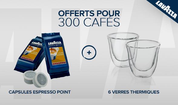 6 verres pour 300 cafes