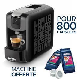 800 cafés= 1 machine en KDO (machine EP MINI NOIRE + 800 cafés au choix)