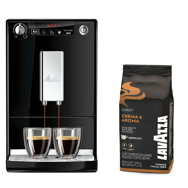 Caffeo Solo Noir Machine à café grain SPS Capsule
