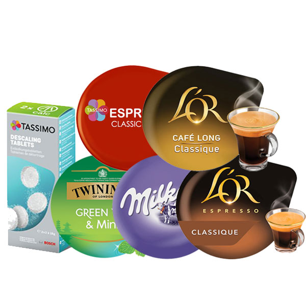 Pack Tassimo Green Tea Espresso Classic Milka Spledente