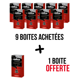 Classico LAVAZZA 9 Boites + 1 Offerte