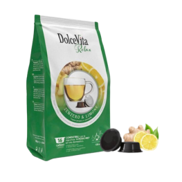 Tisane Zenzero Limone compatible LAVAZZA A MODO MIO x16