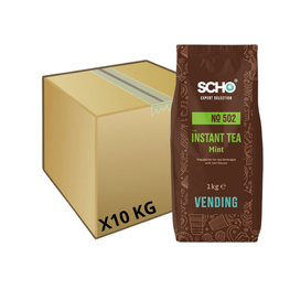 SCHO Thé à la Menthe Instantané 10 kg pour Distributeur Automatique