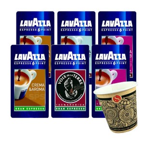 600 cafés + 320 petits gobelets Mahori Lavazza Espresso Point