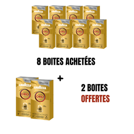 Qualita Oro LAVAZZA 8 Boites + 2 Offertes