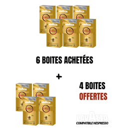 Qualita Oro LAVAZZA 6 Boites + 4 Offertes