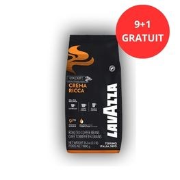 9kg Lavazza Crema Ricca + 1 Gratuit