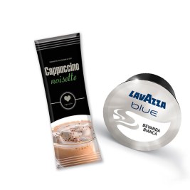 50 CAPP.NOISETTE + 50 LAITS LAVAZZA BLUE