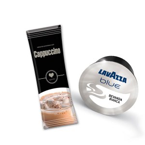 50 CAPPUCCINOS + 50 LAITS LAVAZZA BLUE