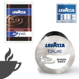 50 CHOCOLATS (SACHETS INDIVIDUELS) + 50 LAITS LAVAZZA BLUE 