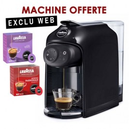 Machine IDOLA Noire offerte pour 768 Cafés 32 boites de Passionnale + 16 boites de Lungo Dolce = 48 boites de 16 capsules