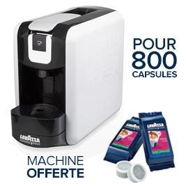 800 Cafés= 1 machine en KDO (EP MINI BLANCHE + 800 cafés au choix)