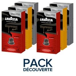 60 CAPSULES (SOIT 6 BOITES: 2 LUNGO + 2 RISTRETTO + 2 CLASSICO)