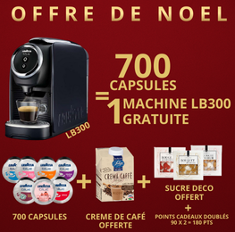 Offre Noel 700 Cafés au choix = 1 Machine LB300 Gratuite
