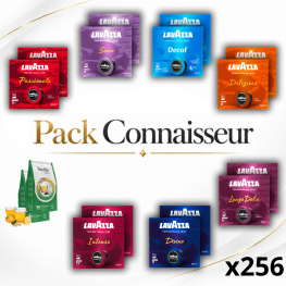 Lavazza A Modo Mio Pack Connaisseur 256 capsules